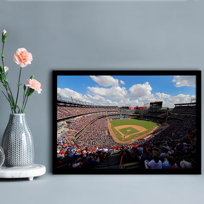 Globe Life Field in Arlington, Stadium Canvas, Sport Art, Gift for him, Framed Art Print Wall Decor, Picture Framed