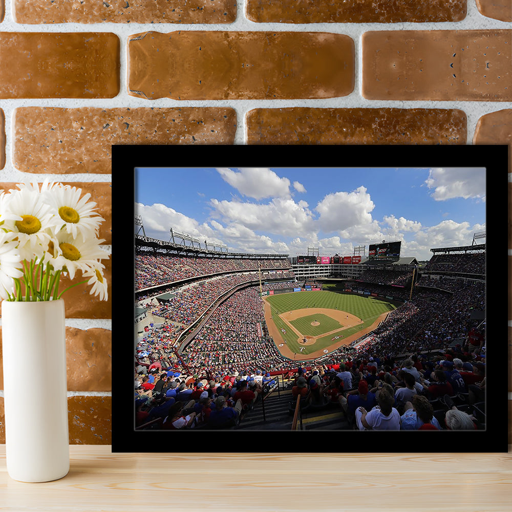 Globe Life Field in Arlington, Stadium Canvas, Sport Art, Gift for him, Framed Art Print Wall Decor, Picture Framed