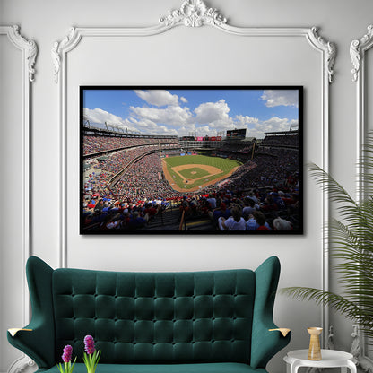 Globe Life Field in Arlington, Stadium Canvas, Sport Art, Gift for him, Framed Art Print Wall Decor, Picture Framed