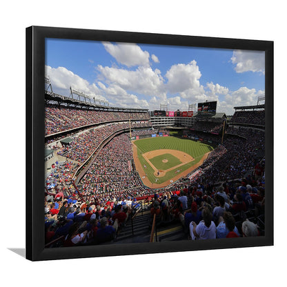 Globe Life Field in Arlington, Stadium Canvas, Sport Art, Gift for him, Framed Art Print Wall Decor, Picture Framed