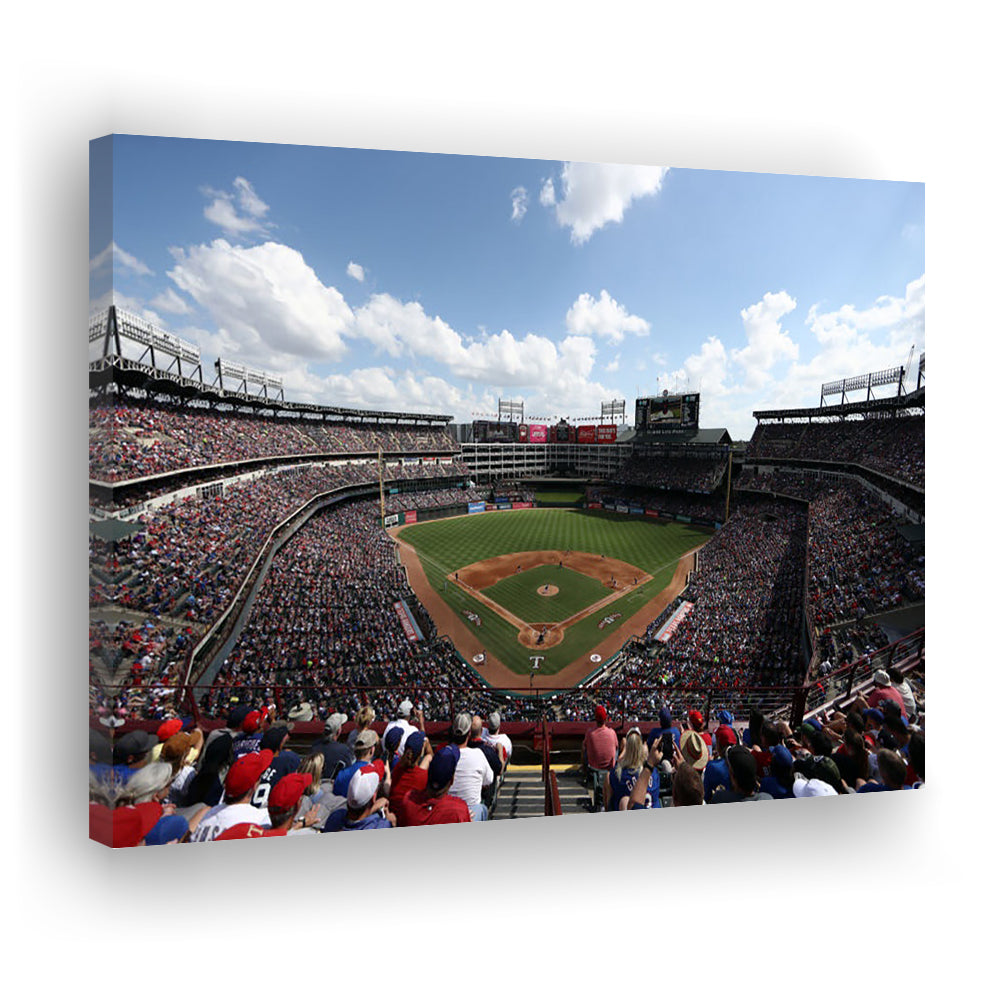 Globe Life Field in Texas, Stadium Canvas, Sport Art, Fan Gifts, Man Cave Decor, Art Print, Canvas Print Wall Art