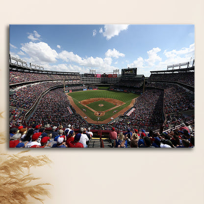Globe Life Field in Texas, Stadium Canvas, Sport Art, Fan Gifts, Man Cave Decor, Art Print, Canvas Print Wall Art