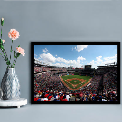 Globe Life Field in Texas, Stadium Canvas, Sport Art, Fan Gifts, Framed Art Print Wall Decor, Picture Framed