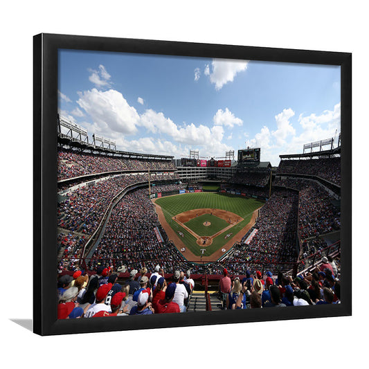 Globe Life Field in Texas, Stadium Canvas, Sport Art, Fan Gifts, Framed Art Print Wall Decor, Picture Framed