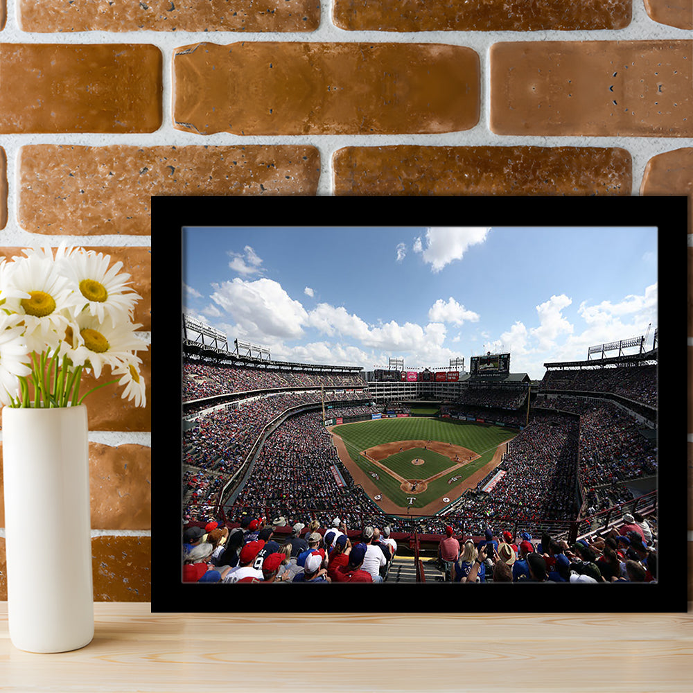 Globe Life Field in Texas, Stadium Canvas, Sport Art, Fan Gifts, Framed Art Print Wall Decor, Picture Framed