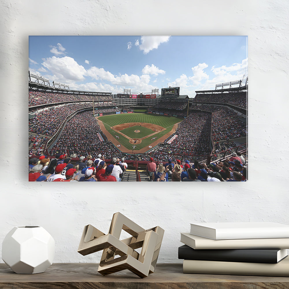 Globe Life Field in Texas, Stadium Canvas, Sport Art, Fan Gifts, Man Cave Decor, Art Print, Canvas Print Wall Art