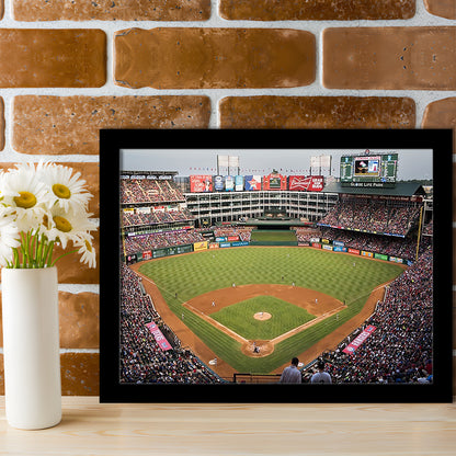 Globe Life Park, Stadium Canvas, Sport Art, Gift for him, Framed Art Print Wall Decor, Picture Framed