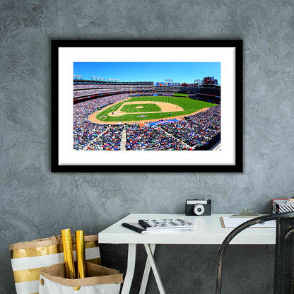 Globe Rangers Stadium Life, Stadium Canvas, Sport Art, Gift for him, White Border Framed Art Print Wall Decor