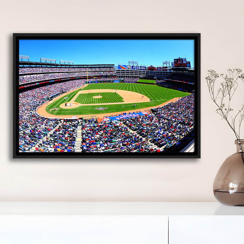 Globe Rangers Stadium Life, Stadium Canvas, Sport Art, Framed Canvas Print Wall Art, Floating Frame