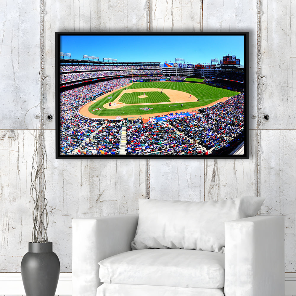 Globe Rangers Stadium Life, Stadium Canvas, Sport Art, Framed Canvas Print Wall Art, Floating Frame