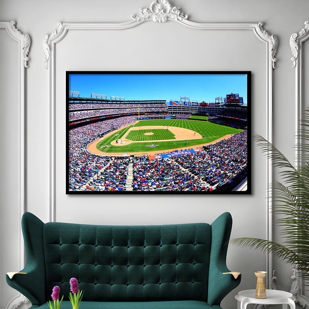Globe Rangers Stadium Life, Stadium Canvas, Sport Art, Gift for him, Framed Art Print Wall Decor, Picture Framed