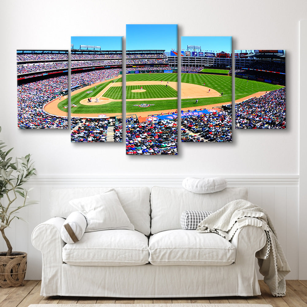 Globe Rangers Stadium Life, Stadium Canvas, Sport Art, Gift for him, 5 Panel, Large Canvas, Canvas Print Wall Art