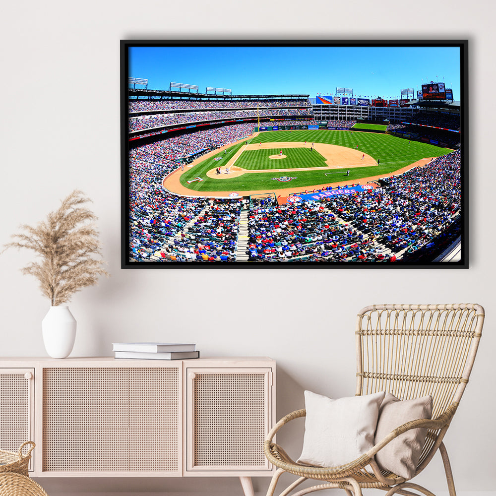 Globe Rangers Stadium Life, Stadium Canvas, Sport Art, Framed Canvas Print Wall Art, Floating Frame