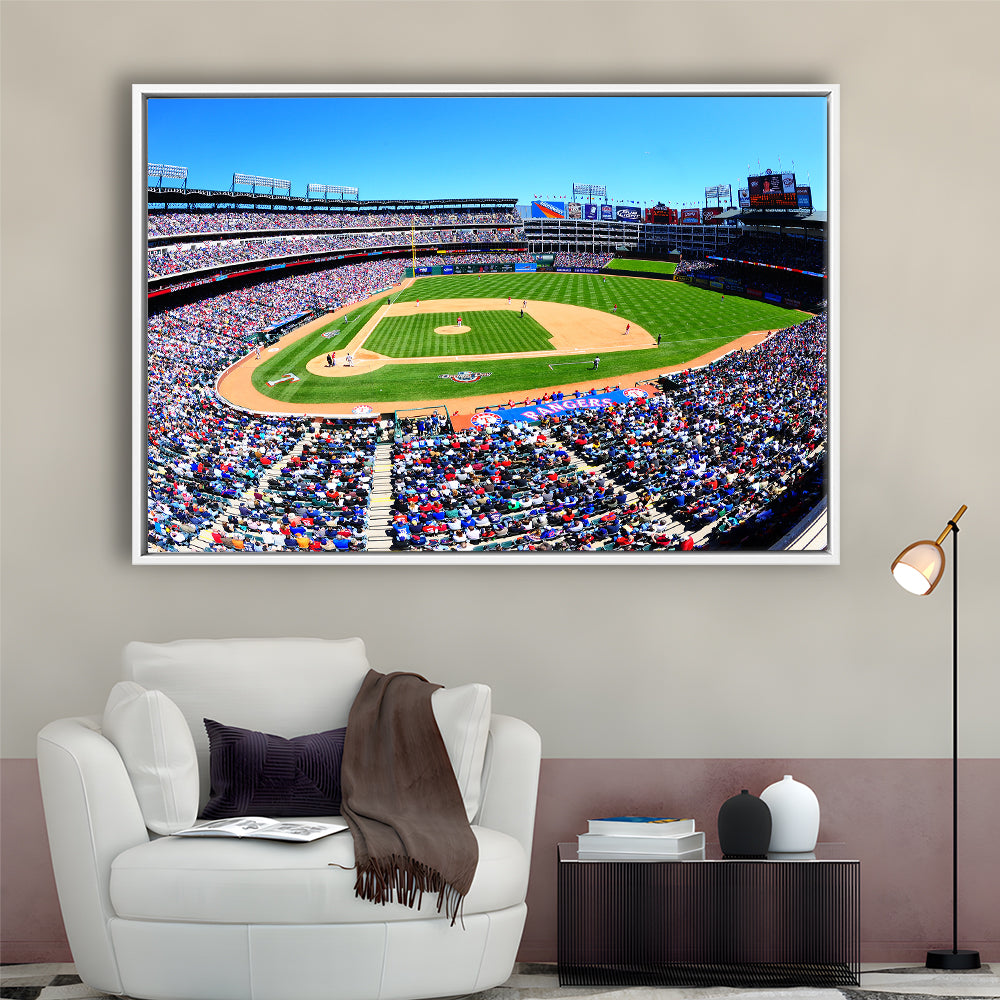 Globe Rangers Stadium Life, Stadium Canvas, Sport Art, Framed Canvas Print Wall Art, Floating Frame