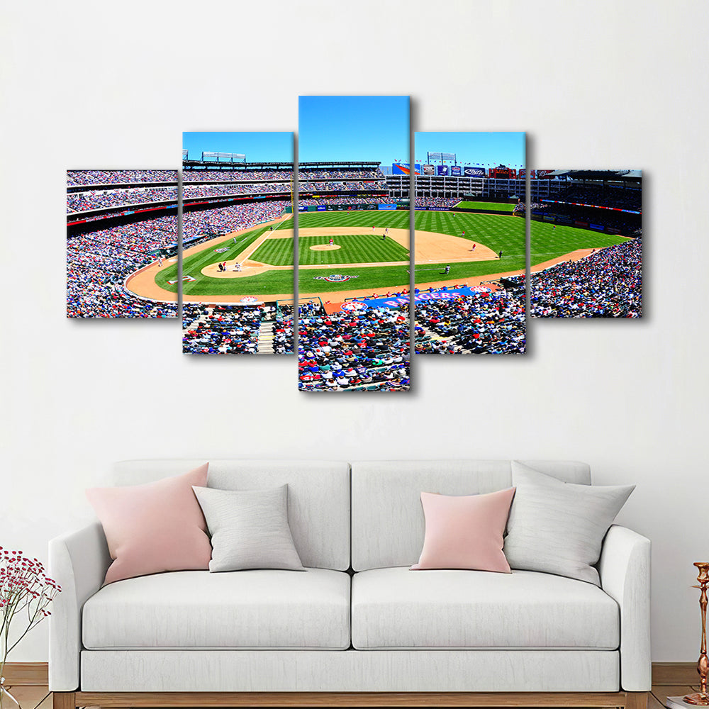Globe Rangers Stadium Life, Stadium Canvas, Sport Art, Gift for him, 5 Panel, Large Canvas, Canvas Print Wall Art