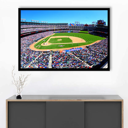 Globe Rangers Stadium Life, Stadium Canvas, Sport Art, Gift for him, Framed Art Print Wall Decor, Picture Framed