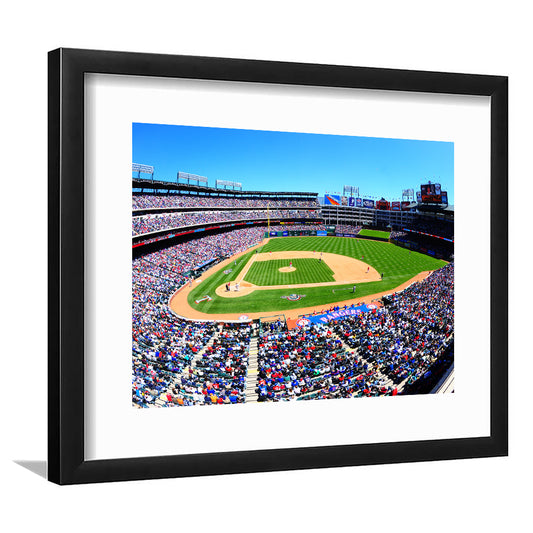 Globe Rangers Stadium Life, Stadium Canvas, Sport Art, Gift for him, White Border Framed Art Print Wall Decor