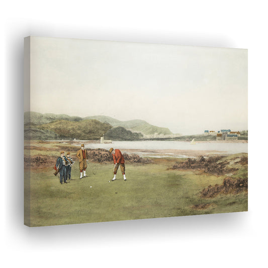 Golf Art Landscape Painting Fathers Day Gift Idea Golf Gifts for Mens Fine Art Print Oil Painting