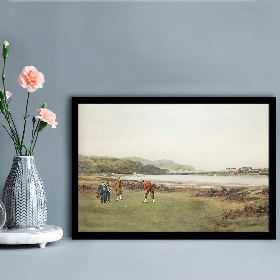 Golf Art Landscape Painting Fathers Day Gift Idea Golf Gifts for Mens Fine Art Print Oil Painting