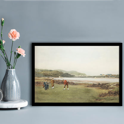 Golf Art Landscape Painting Fathers Day Gift Idea Golf Gifts for Mens Fine Art Print Oil Painting
