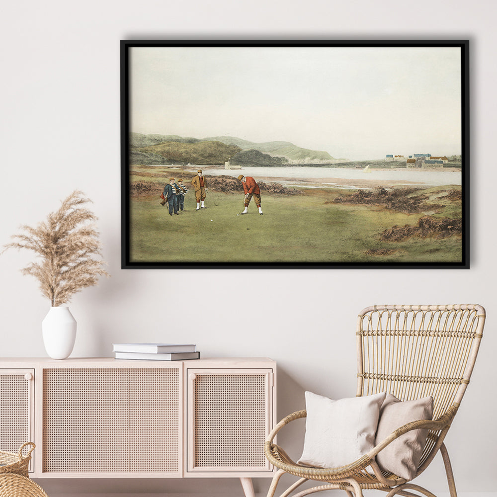 Golf Art Landscape Painting Fathers Day Gift Idea Golf Gifts for Mens Fine Art Print Oil Painting