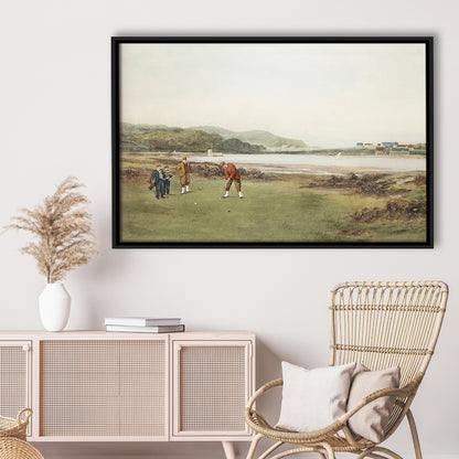 Golf Art Landscape Painting Fathers Day Gift Idea Golf Gifts for Mens Fine Art Print Oil Painting
