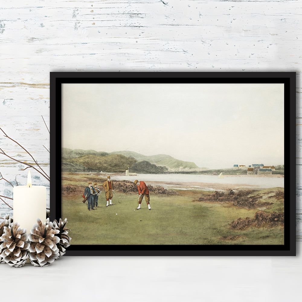 Golf Art Landscape Painting Fathers Day Gift Idea Golf Gifts for Mens Fine Art Print Oil Painting