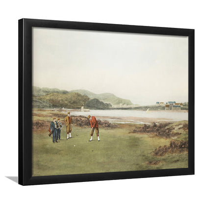Golf Art Landscape Painting Fathers Day Gift Idea Golf Gifts for Mens Fine Art Print Oil Painting
