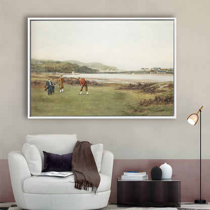 Golf Art Landscape Painting Fathers Day Gift Idea Golf Gifts for Mens Fine Art Print Oil Painting