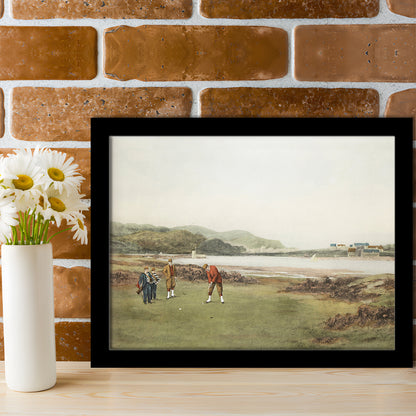 Golf Art Landscape Painting Fathers Day Gift Idea Golf Gifts for Mens Fine Art Print Oil Painting