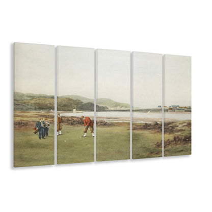 Golf Art Landscape Painting Fathers Day Gift Idea Golf Gifts for Mens Fine Art Print Oil Painting