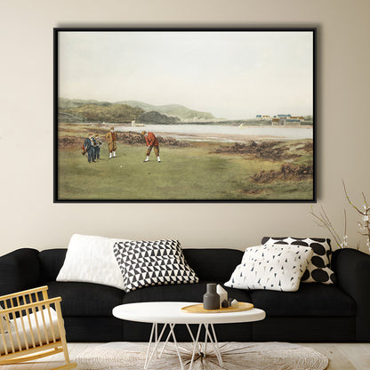 Golf Art Landscape Painting Fathers Day Gift Idea Golf Gifts for Mens Fine Art Print Oil Painting