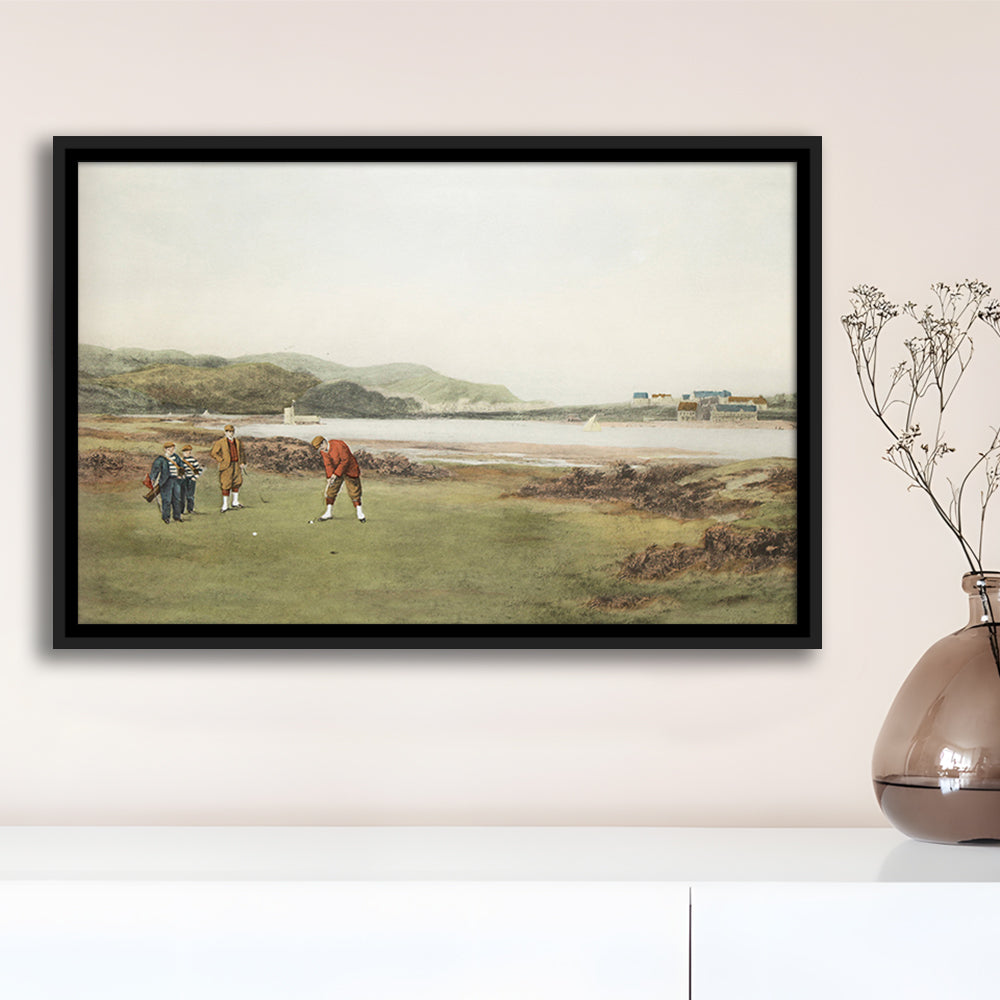 Golf Art Landscape Painting Fathers Day Gift Idea Golf Gifts for Mens Fine Art Print Oil Painting