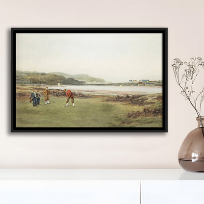 Golf Art Landscape Painting Fathers Day Gift Idea Golf Gifts for Mens Fine Art Print Oil Painting