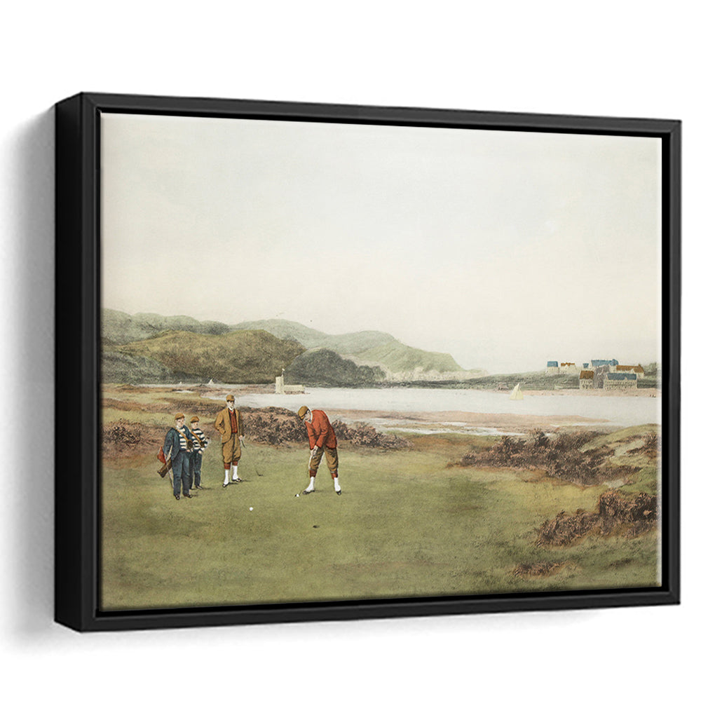 Golf Art Landscape Painting Fathers Day Gift Idea Golf Gifts for Mens Fine Art Print Oil Painting