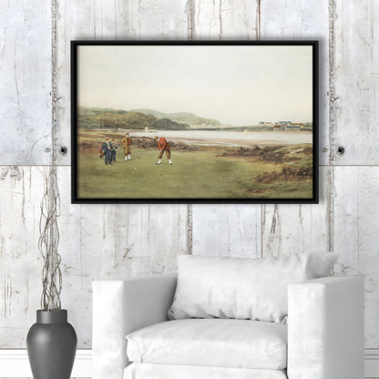 Golf Art Landscape Painting Fathers Day Gift Idea Golf Gifts for Mens Fine Art Print Oil Painting
