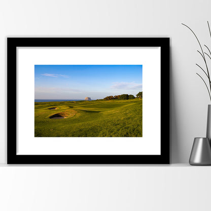 Golf Course Scotland Links Camera, Goft Art Print, Framed Art Print White Border Wall Decor