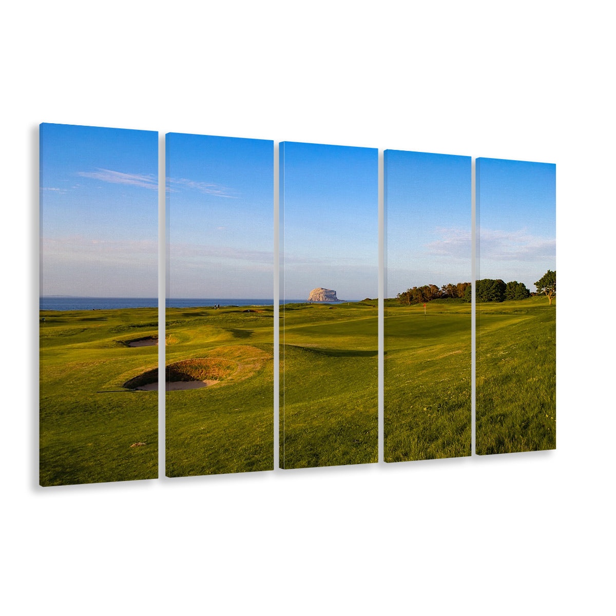 Golf Course Scotland Links Camera, Golf Art Print, Extra Large Canvas Print Wall Art