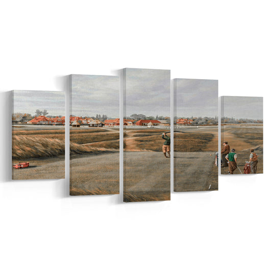Golf Oil Painting Golf Gifts Landscape Painting Vintage Golf Art Farmhouse Wall Decor s