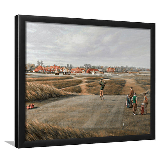 Golf Oil Painting Golf Gifts Landscape Painting Vintage Golf Art Farmhouse Wall Decor s