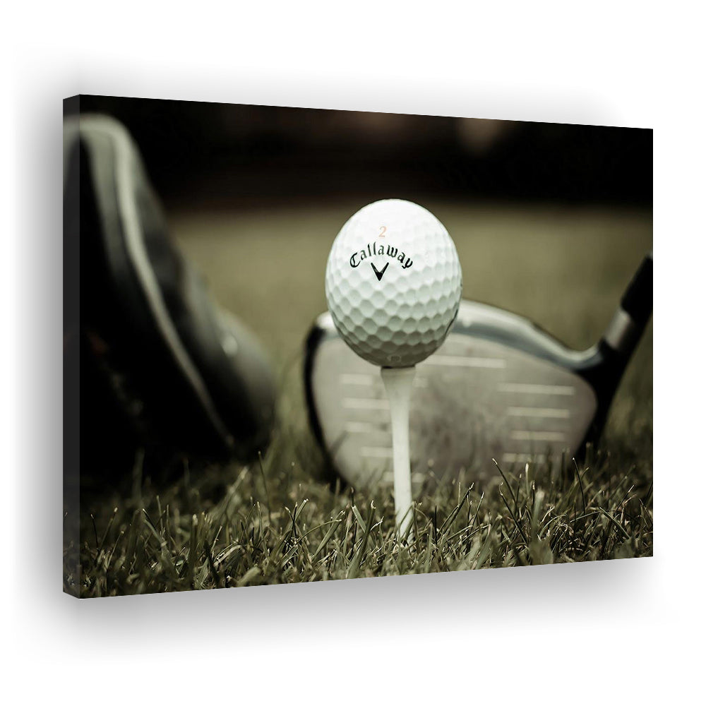 Golf Wall Art Set,Motivational Golf Ball Canvas,Sports Decor for Inspirational Wall Art, Cavas Print Wall Art Hom Decor