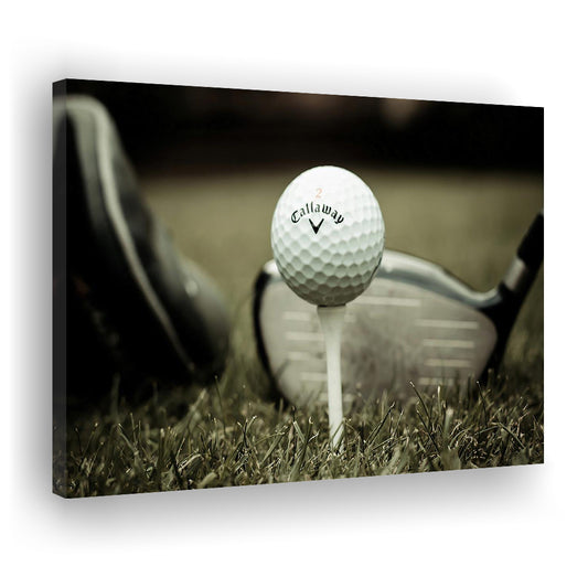 Golf Wall Art Set,Motivational Golf Ball Canvas,Sports Decor for Inspirational Wall Art, Cavas Print Wall Art Hom Decor