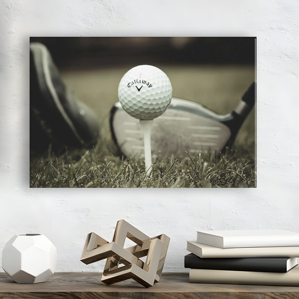 Golf Wall Art Set,Motivational Golf Ball Canvas,Sports Decor for Inspirational Wall Art, Cavas Print Wall Art Hom Decor