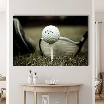 Golf Wall Art Set,Motivational Golf Ball Canvas,Sports Decor for Inspirational Wall Art, Cavas Print Wall Art Hom Decor