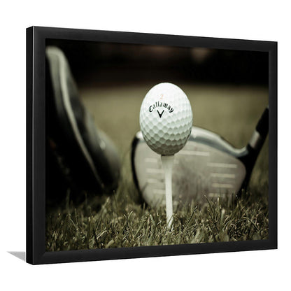 Golf Wall Art Set,Motivational Golf Ball Art,Sports Decor For Inspirational Wall Art, Framed Art Print, Picture Framed