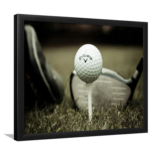 Golf Wall Art Set,Motivational Golf Ball Art,Sports Decor For Inspirational Wall Art, Framed Art Print, Picture Framed