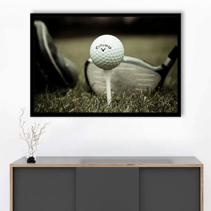 Golf Wall Art Set,Motivational Golf Ball Art,Sports Decor For Inspirational Wall Art, Framed Art Print, Picture Framed