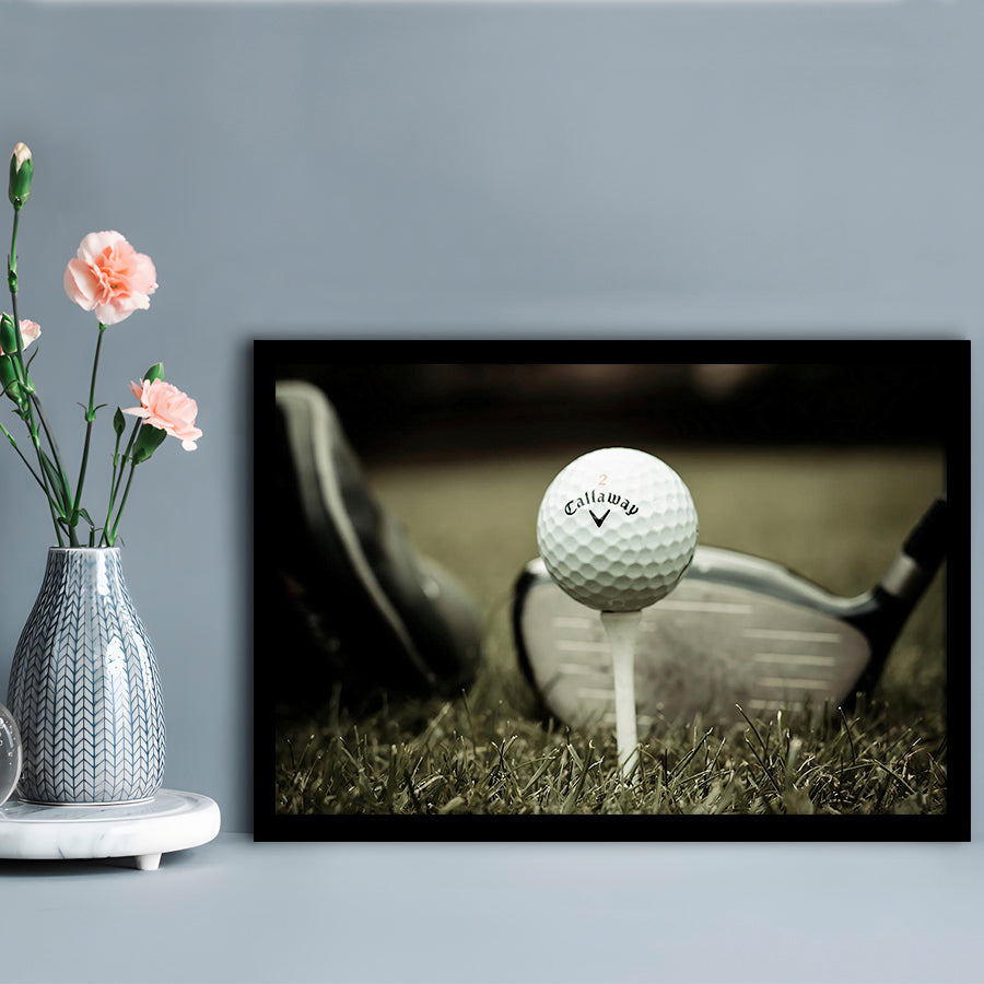 Golf Wall Art Set,Motivational Golf Ball Art,Sports Decor For Inspirational Wall Art, Framed Art Print, Picture Framed