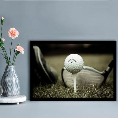 Golf Wall Art Set,Motivational Golf Ball Art,Sports Decor For Inspirational Wall Art, Framed Art Print, Picture Framed