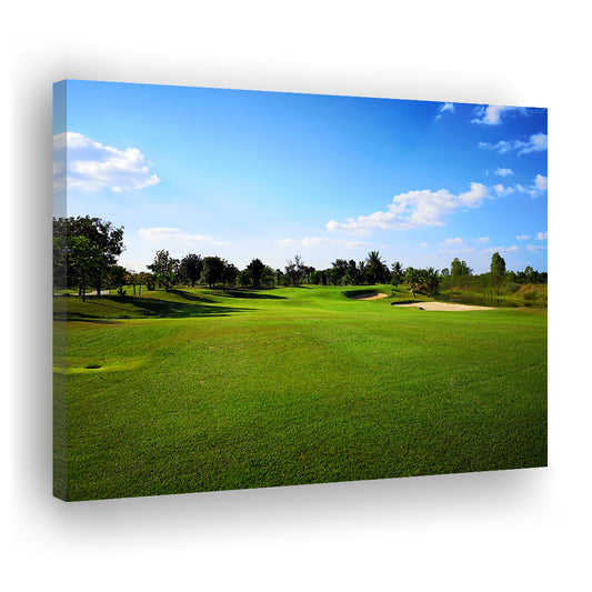 Golf Course Landscape, Golf Art Print,Gifts Golf Lover